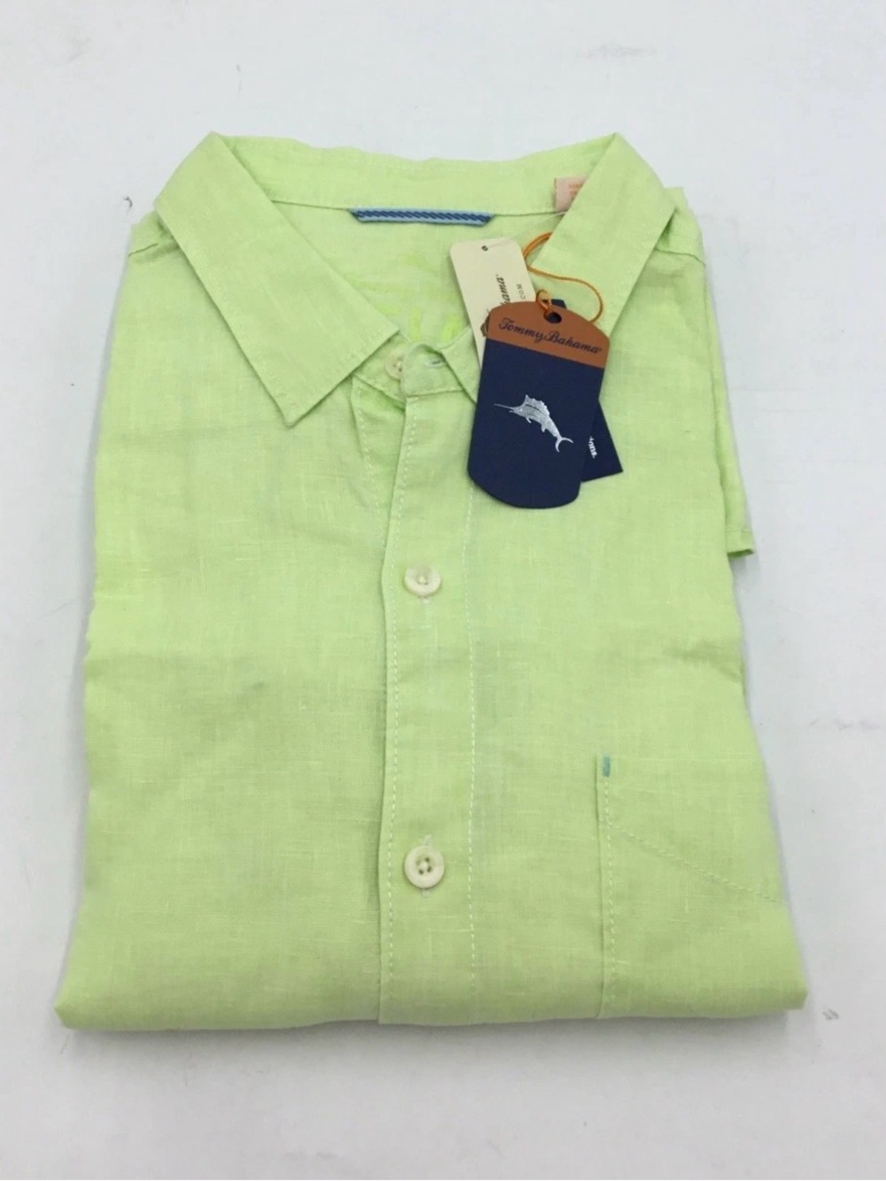 Tommy Bahama Mens Sea Glass Breezer Long Sleeve Shirt in Lime Pop Sz 2XT
